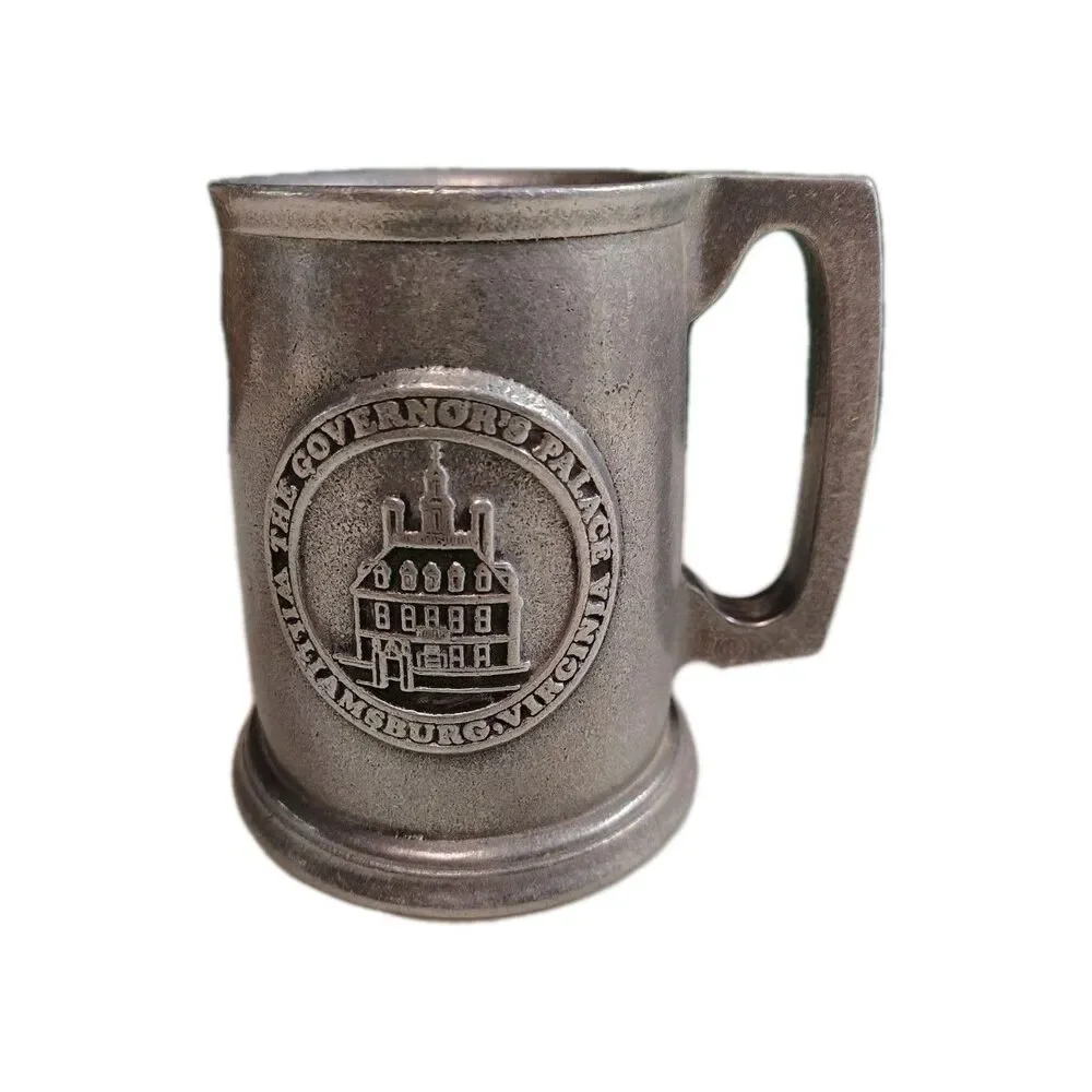 ​Vtg Wilton Armetale RWP Pewter Mug Tankard Governor's Palace Williamsburg VA